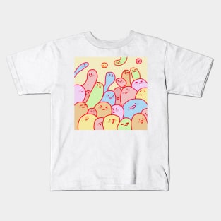 Kawaii blobs - patterns Kids T-Shirt